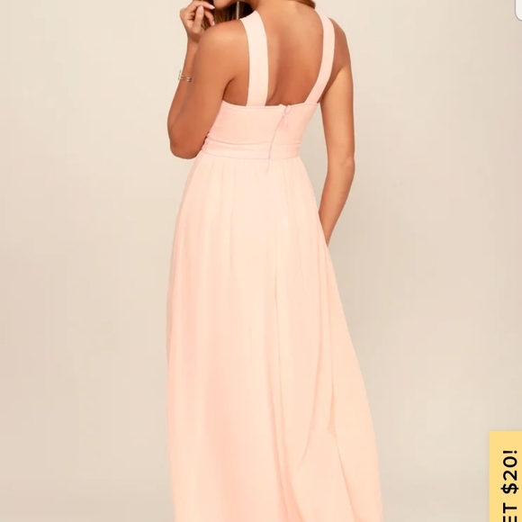 Lulus beige air of romance maxi dress - Picture 2 of 3